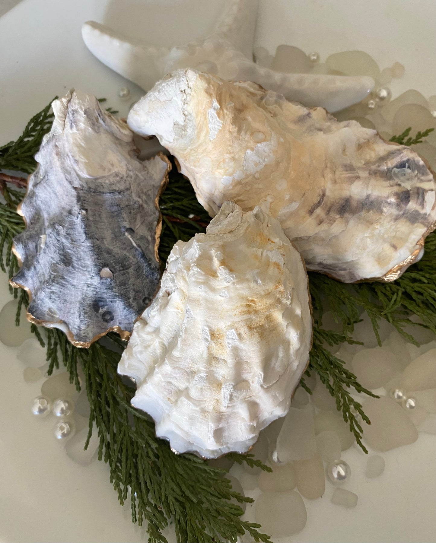 Personalized Little Sister Gift Birth Flower Oyster Shell Ring Dish Gift-Boxed Sister Gift Personalized Sister Keepsake
