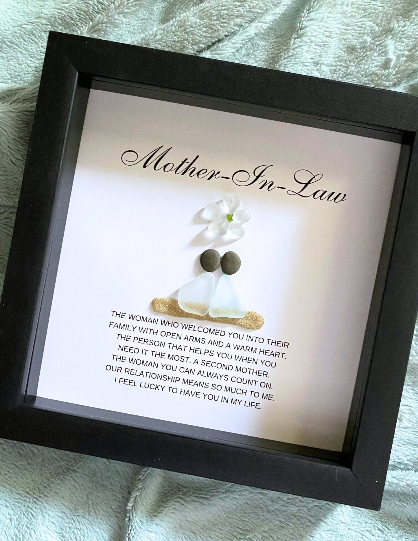 Mother-in-Law Gift from Bride Personalized Birthday Gift for Her Gift for Bonus Mom Christmas Gift Mother of the Groom Seaglass
