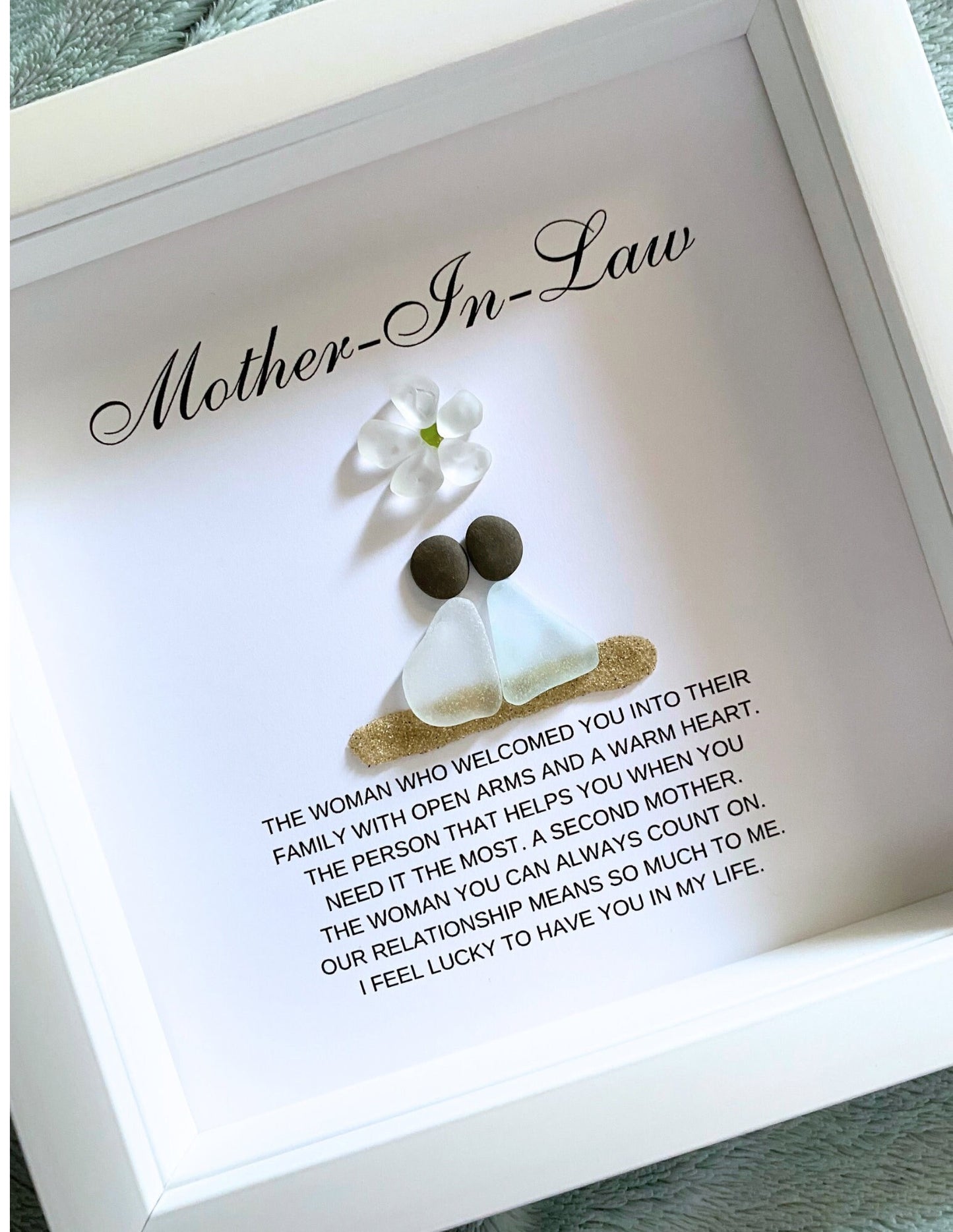 Mother-in-Law Gift from Bride Personalized Birthday Gift for Her Gift for Bonus Mom Christmas Gift Mother of the Groom Seaglass