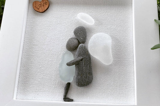 Sea Glass Angel Memorial Gifts for Loss of Son, Father, Brother, or Husband