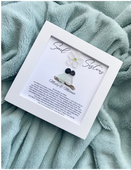 Soul Sisters Gift Personalized Soul Sister Best Friends Birthday Gifts for Her Best Friend Gift Sea Glass Unique Friendship Gifts Sisters