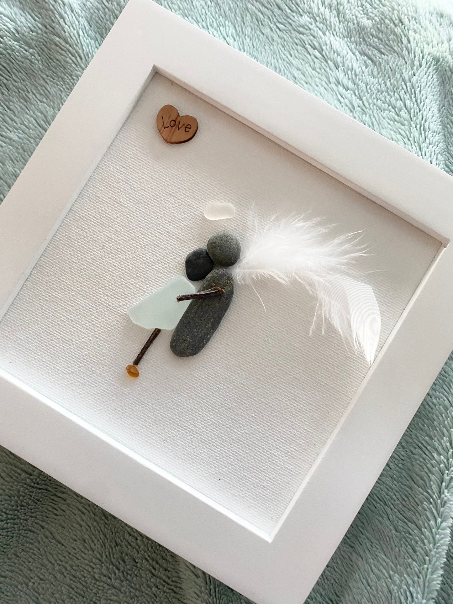 Memorial Gift Sorry for your loss Gift Sea Glass Art Sympathy Gift Gift for friend Loss of Loved One Grief Loss of Mother Grief Gift (4)