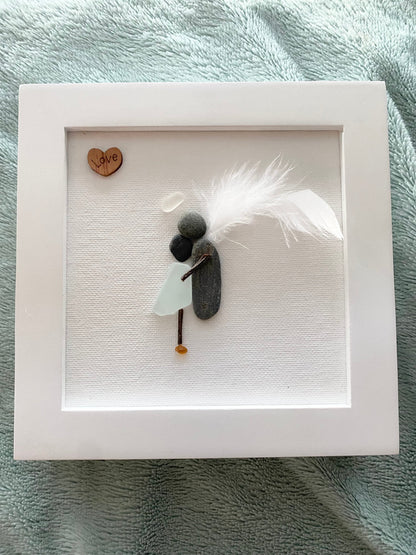 Memorial Gift Sorry for your loss Gift Sea Glass Art Sympathy Gift Gift for friend Loss of Loved One Grief Loss of Mother Grief Gift (4)