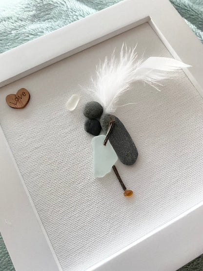 Memorial Gift Sorry for your loss Gift Sea Glass Art Sympathy Gift Gift for friend Loss of Loved One Grief Loss of Mother Grief Gift (4)