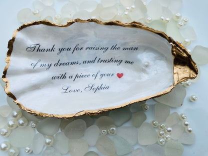 Mother Of the Bride Gift from Daughter/Wedding Gift/Mothers Day Gift/Mother of the Groom Gift/Wedding Oyster/Oyster Shell/Gift for Mom/Wedding Decor/ Wedding Decor