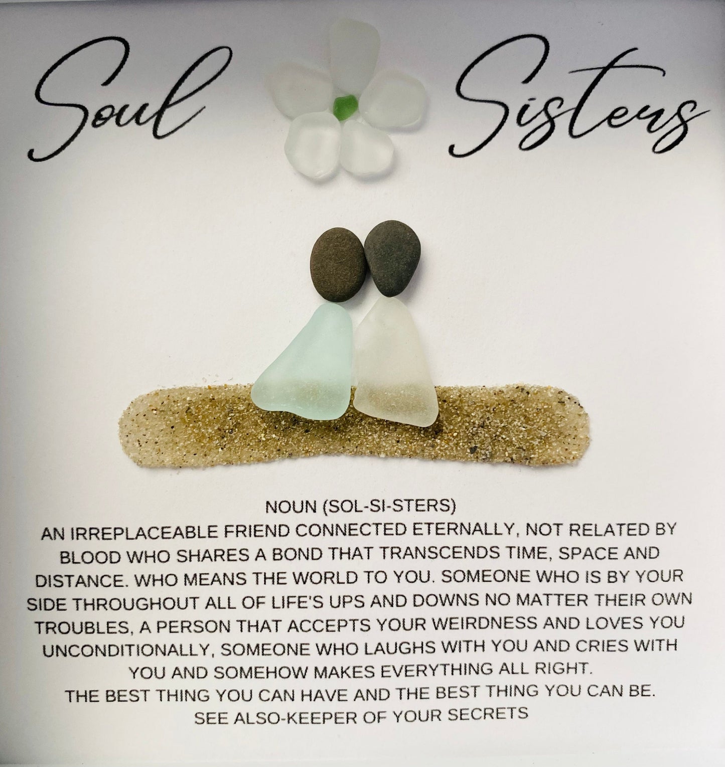 Soul Sisters Gift Personalized Soul Sister Best Friends Birthday Gifts for Her Best Friend Gift Sea Glass Unique Friendship Gifts Sisters