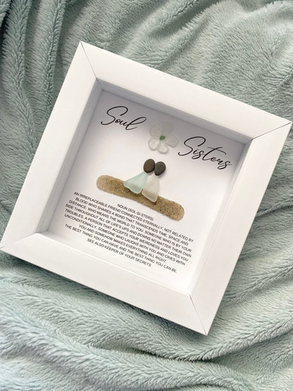 Soul Sisters Gift Personalized Soul Sister Best Friends Birthday Gifts for Her Best Friend Gift Sea Glass Unique Friendship Gifts Sisters