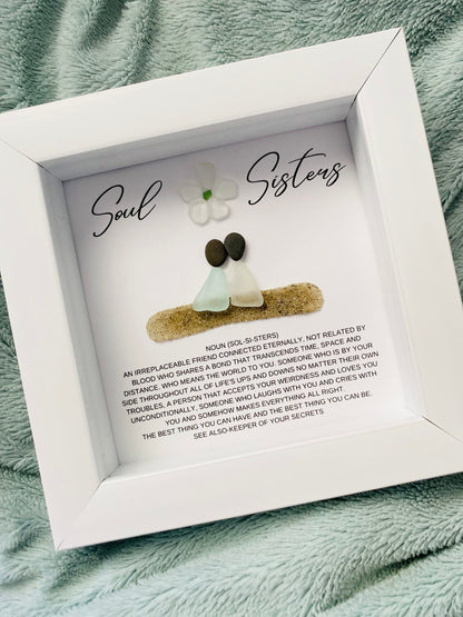 Soul Sisters Gift Personalized Soul Sister Best Friends Birthday Gifts for Her Best Friend Gift Sea Glass Unique Friendship Gifts Sisters