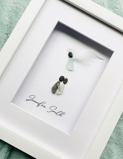 Custom Gift Sorry for your loss Gift Sea Glass Art Sympathy Gift for friend Loss of Loved One Grief Angel Loss of Father (G)