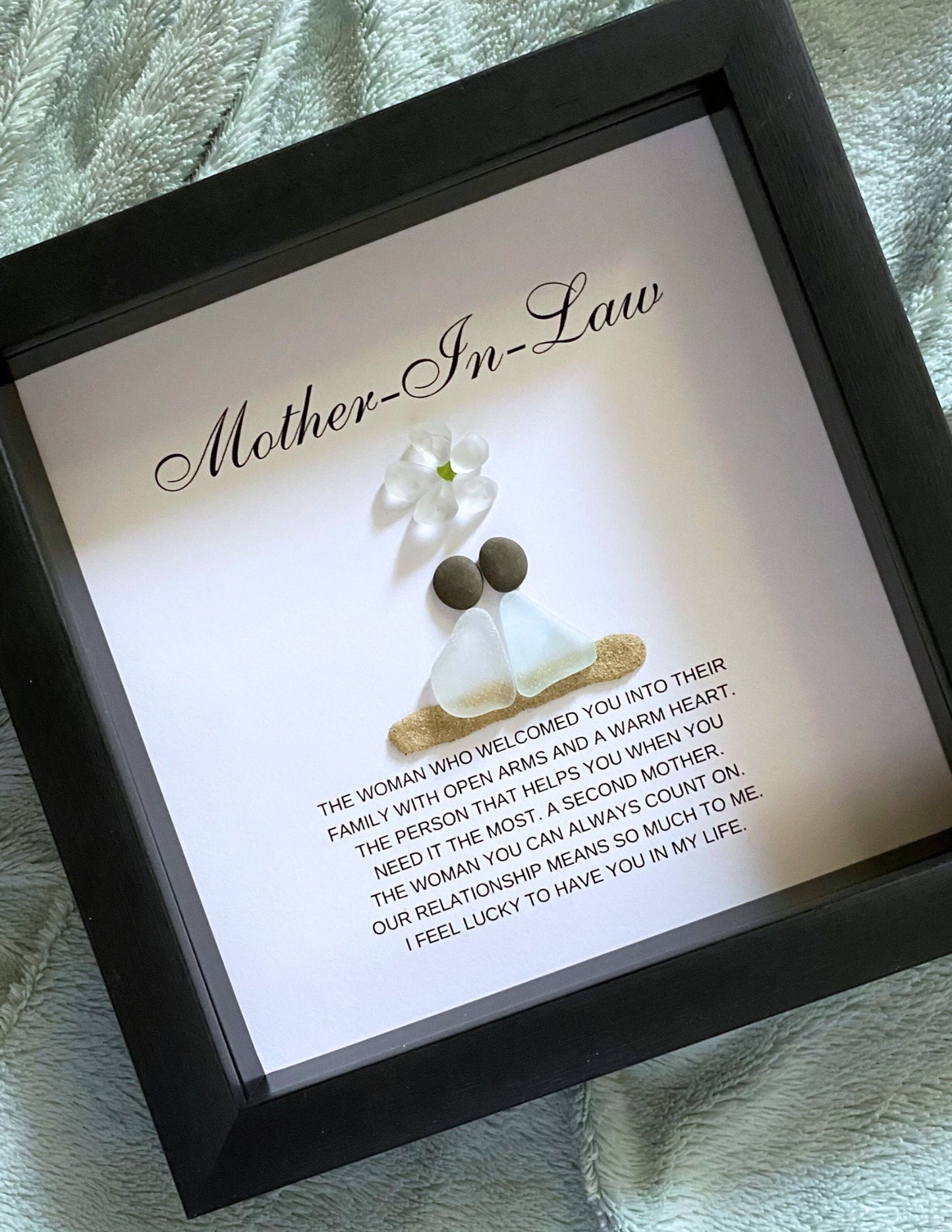 Mother-in-Law Gift from Bride Personalized Birthday Gift for Her Gift for Bonus Mom  Christmas Gift Mother of the Groom Seaglass