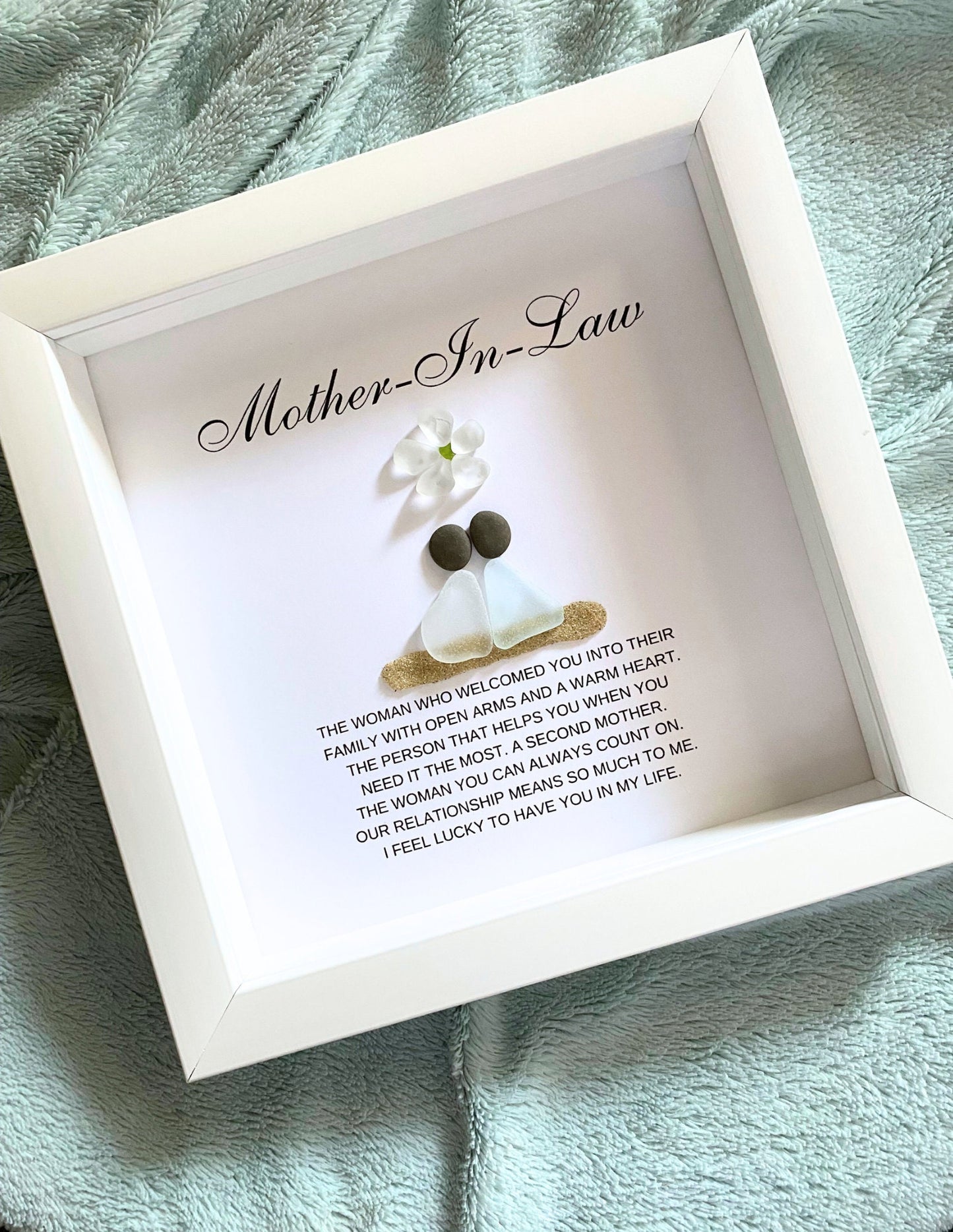 Mother-in-Law Gift from Bride Personalized Birthday Gift for Her Gift for Bonus Mom  Christmas Gift Mother of the Groom Seaglass