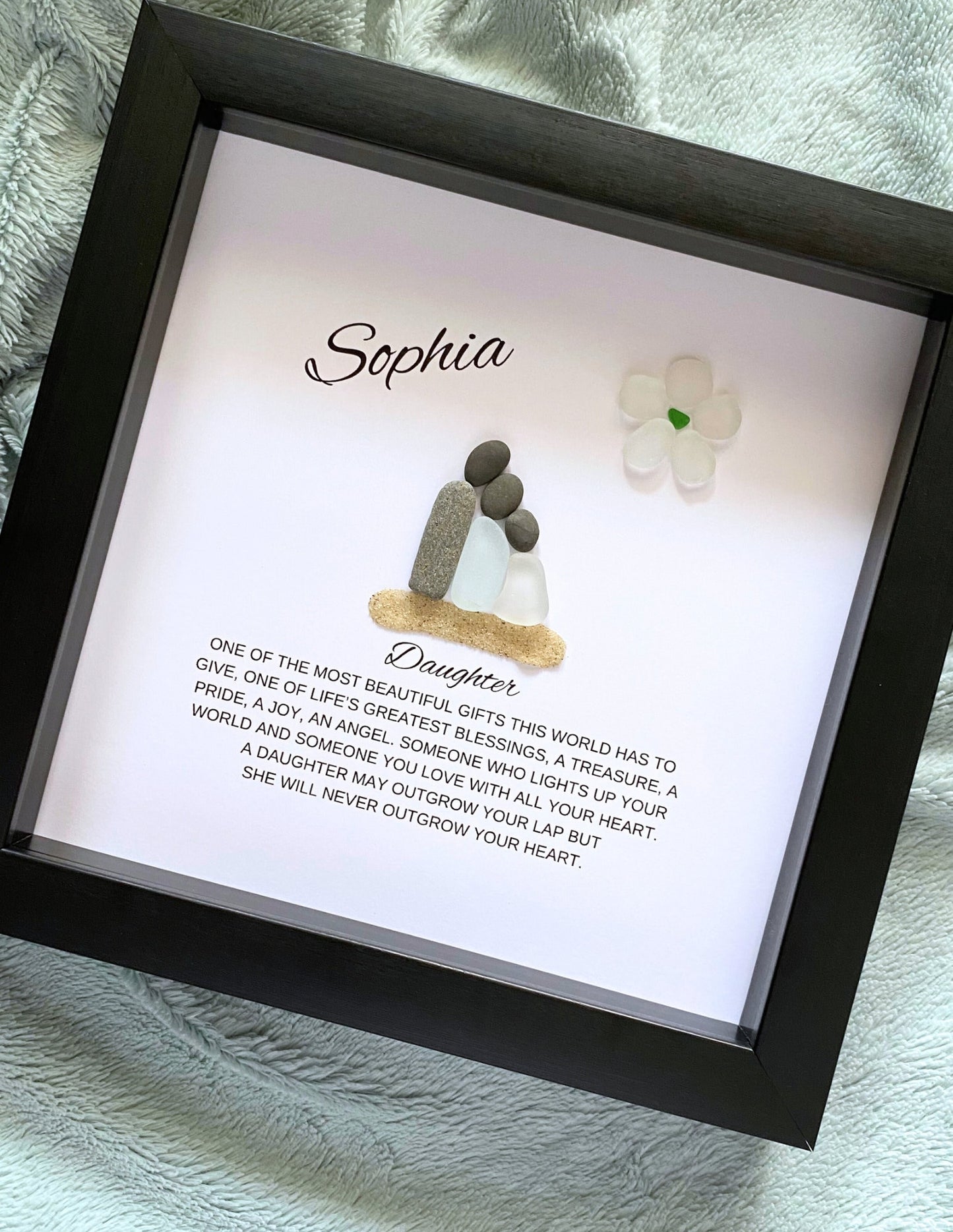 Daughter Meaning Pebble Art Daughter Gift Mother Daughter Birthday Gift for Adult Daughter Personalized Gift from Mom Daughter Christmas