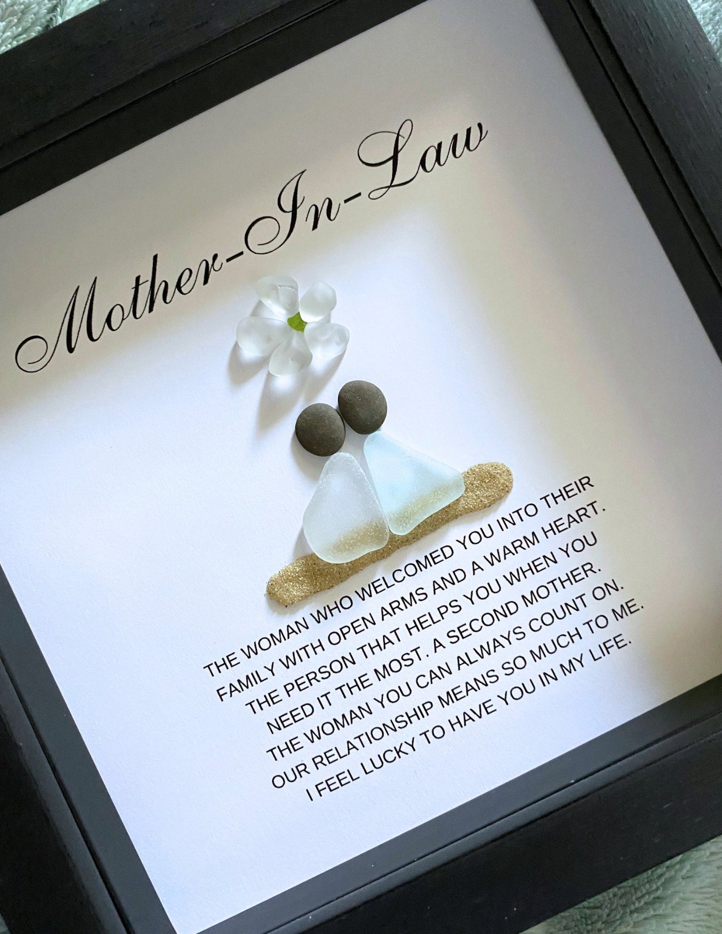 Mother-in-Law Gift from Bride Personalized Birthday Gift for Her Gift for Bonus Mom  Christmas Gift Mother of the Groom Seaglass